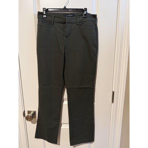 Liverpool Pants - Liverpool Women’s Pants Size 6 Dark Olive Green Stretch Straight Leg Trouser